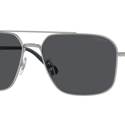 Vogue VO4289S Irregular Sunglasses  323S87-Matte Silver 59-145-16 - Color Map Silver