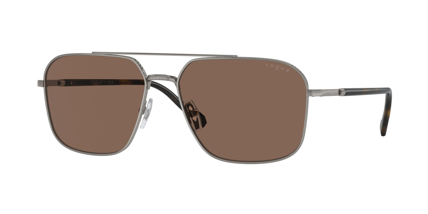 Vogue VO4289S Irregular Sunglasses  548/73-Gunmetal 59-145-16 - Color Map Grey