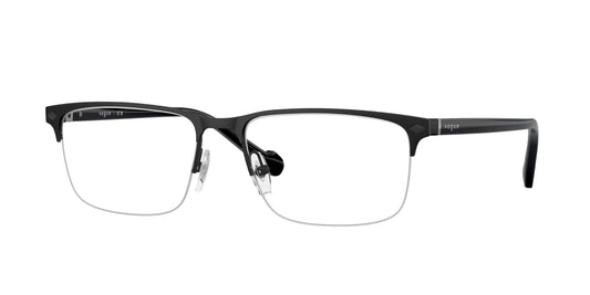 Vogue VO4292 Rectangle Eyeglasses  352S-Matt Black 56-145-17 - Color Map Black