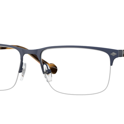 Vogue VO4292 Rectangle Eyeglasses  5189S-Matte Dark Blue 56-145-17 - Color Map Blue