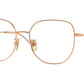 Vogue VO4296D Irregular Eyeglasses  5152-Rose Gold 54-140-17 - Color Map Gold