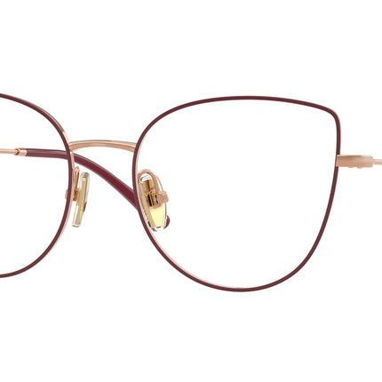 Vogue VO4298T Cat Eye Eyeglasses  5194-Top Bordeaux/Rose Gold 53-140-18 - Color Map Red