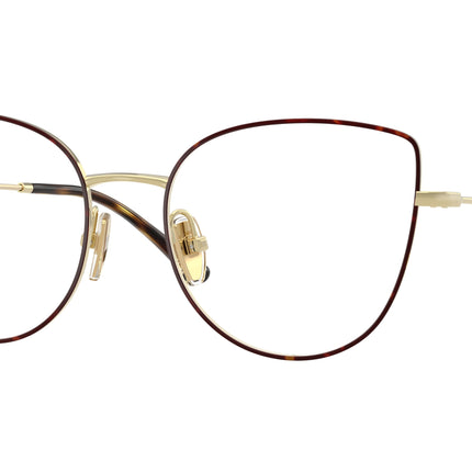 Vogue VO4298T Cat Eye Eyeglasses  5213-Top Havana/Light Gold 53-140-18 - Color Map Havana