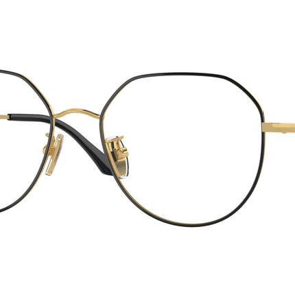 Vogue VO4301D Irregular Eyeglasses  352-Top Black/Gold 55-145-18 - Color Map Black