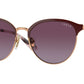 Vogue VO4303S Irregular Sunglasses  51708H-Top Bordeaux/Rose Gold 56-140-17 - Color Map Red