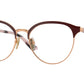 Vogue VO4305 Phantos Eyeglasses  5170-Top Bordeaux/Rose Gold 53-140-17 - Color Map Red