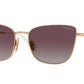 Vogue VO4308S Butterfly Sunglasses  515262-Rose Gold/Top White 56-140-17 - Color Map Gold