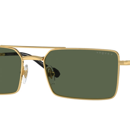 Vogue VO4309S Rectangle Sunglasses  280/9A-Gold 57-145-18 - Color Map Gold