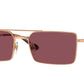 Vogue VO4309S Rectangle Sunglasses  51525Q-Rose Gold 57-145-18 - Color Map Gold