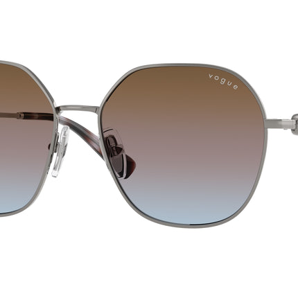Vogue VO4318SB Irregular Sunglasses  548/48-Gunmetal 55-140-16 - Color Map Grey