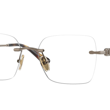 Vogue VO4320B Square Eyeglasses  5138-Light Brown 53-140-17 - Color Map Brown