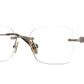 Vogue VO4320B Square Eyeglasses  5138-Light Brown 53-140-17 - Color Map Brown