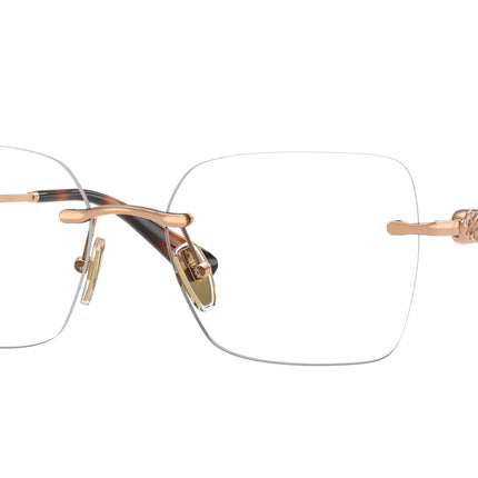 Vogue VO4320B Square Eyeglasses  5152-Rose Gold 53-140-17 - Color Map Gold