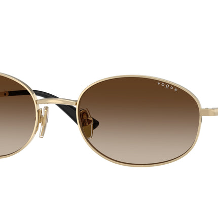 Vogue VO4323S Oval Sunglasses  848/13-Pale Gold 56-140-20 - Color Map Gold