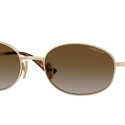 Vogue VO4323S Oval Sunglasses  848/T5-Pale Gold 56-140-20 - Color Map Gold