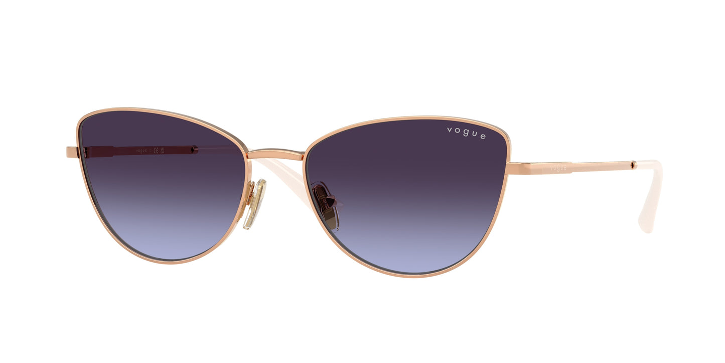 Vogue VO4324S Butterfly Sunglasses  51524Q-Rose Gold 56-140-17 - Color Map Gold