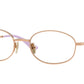 Vogue VO4326 Oval Eyeglasses  5152-Rose Gold 54-140-20 - Color Map Gold