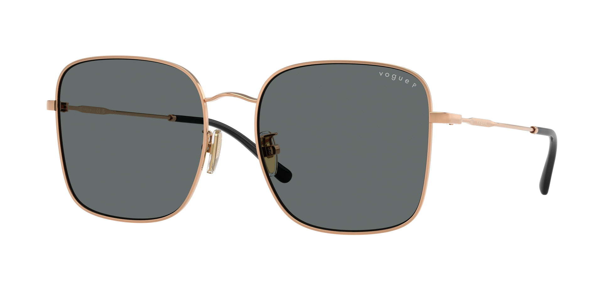 Vogue VO4327SD Square Sunglasses  515281-Rose Gold 57-145-18 - Color Map Gold