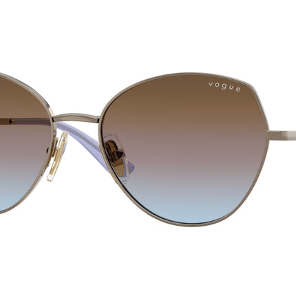 Vogue VO4330S Irregular Sunglasses  513848-Light Brown 56-140-17 - Color Map Brown