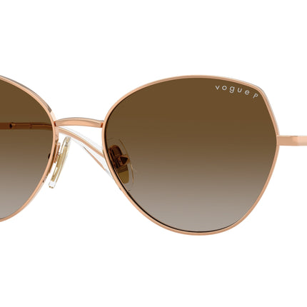 Vogue VO4330S Irregular Sunglasses  5152T5-Rose Gold 56-140-17 - Color Map Gold