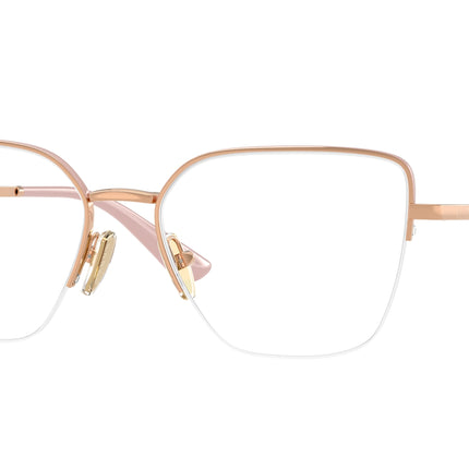Vogue VO4331 Butterfly Eyeglasses  5207-Rose Gold/Top Rose 53-140-17 - Color Map Pink