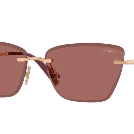 Vogue VO4332S Cat Eye Sunglasses  515269-Rose Gold 59-140-15 - Color Map Gold