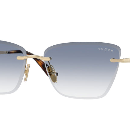 Vogue VO4332S Cat Eye Sunglasses  848/19-Pale Gold 59-140-15 - Color Map Gold