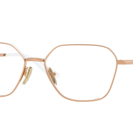 Vogue VO4334 Irregular Eyeglasses  5209-Rose Gold/Top White 54-140-16 - Color Map Gold