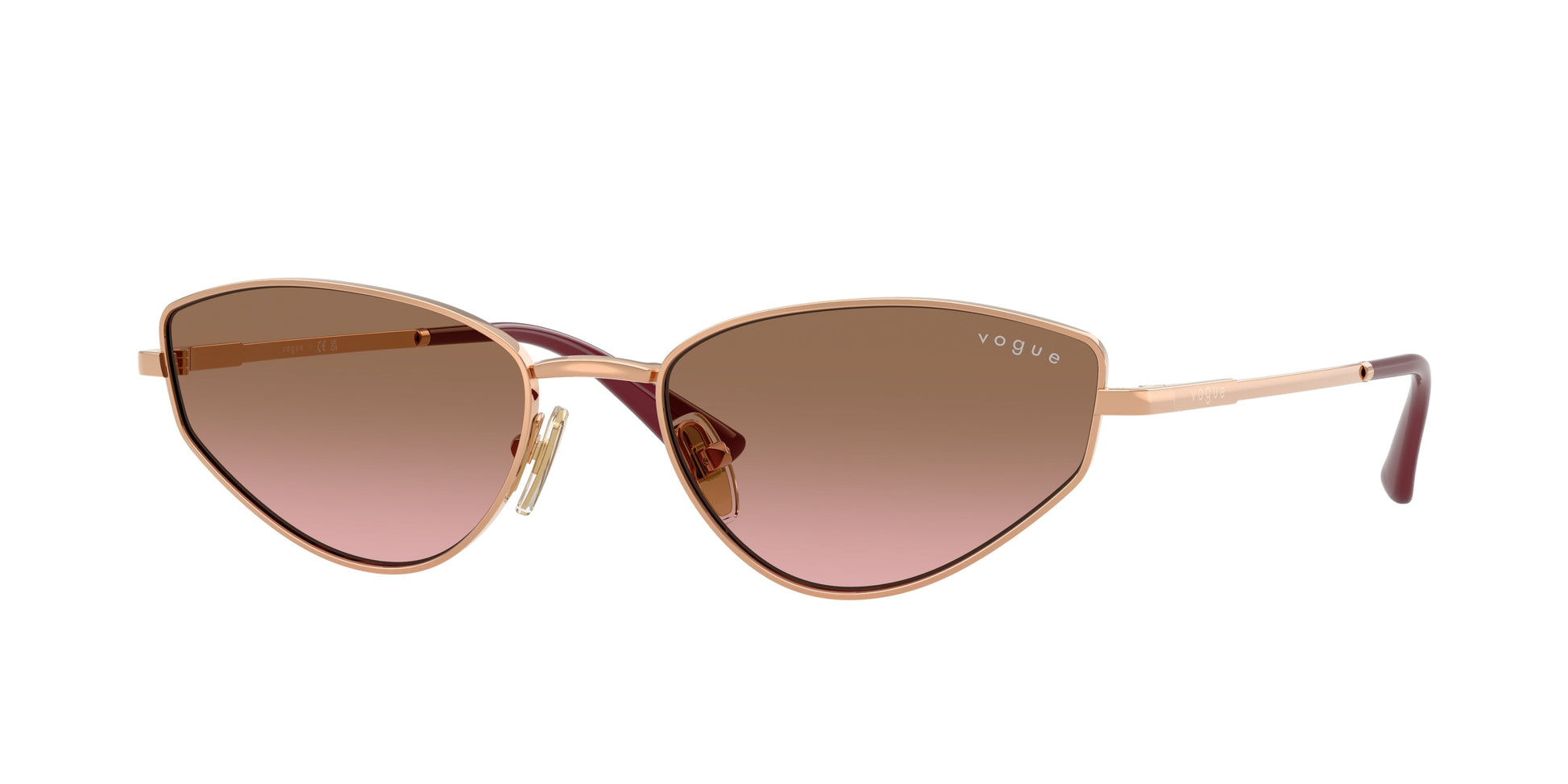 Vogue VO4339S Cat Eye Sunglasses  515214-Rose Gold 56-140-18 - Color Map Gold