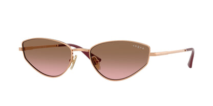 Vogue VO4339S Cat Eye Sunglasses  515214-Rose Gold 56-140-18 - Color Map Gold
