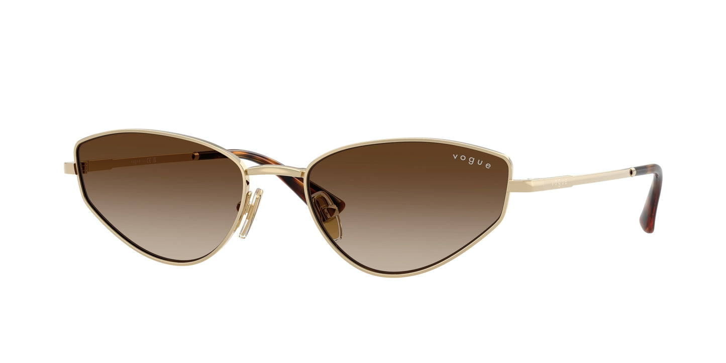 Vogue VO4339S Cat Eye Sunglasses  848/13-Pale Gold 56-140-18 - Color Map Gold