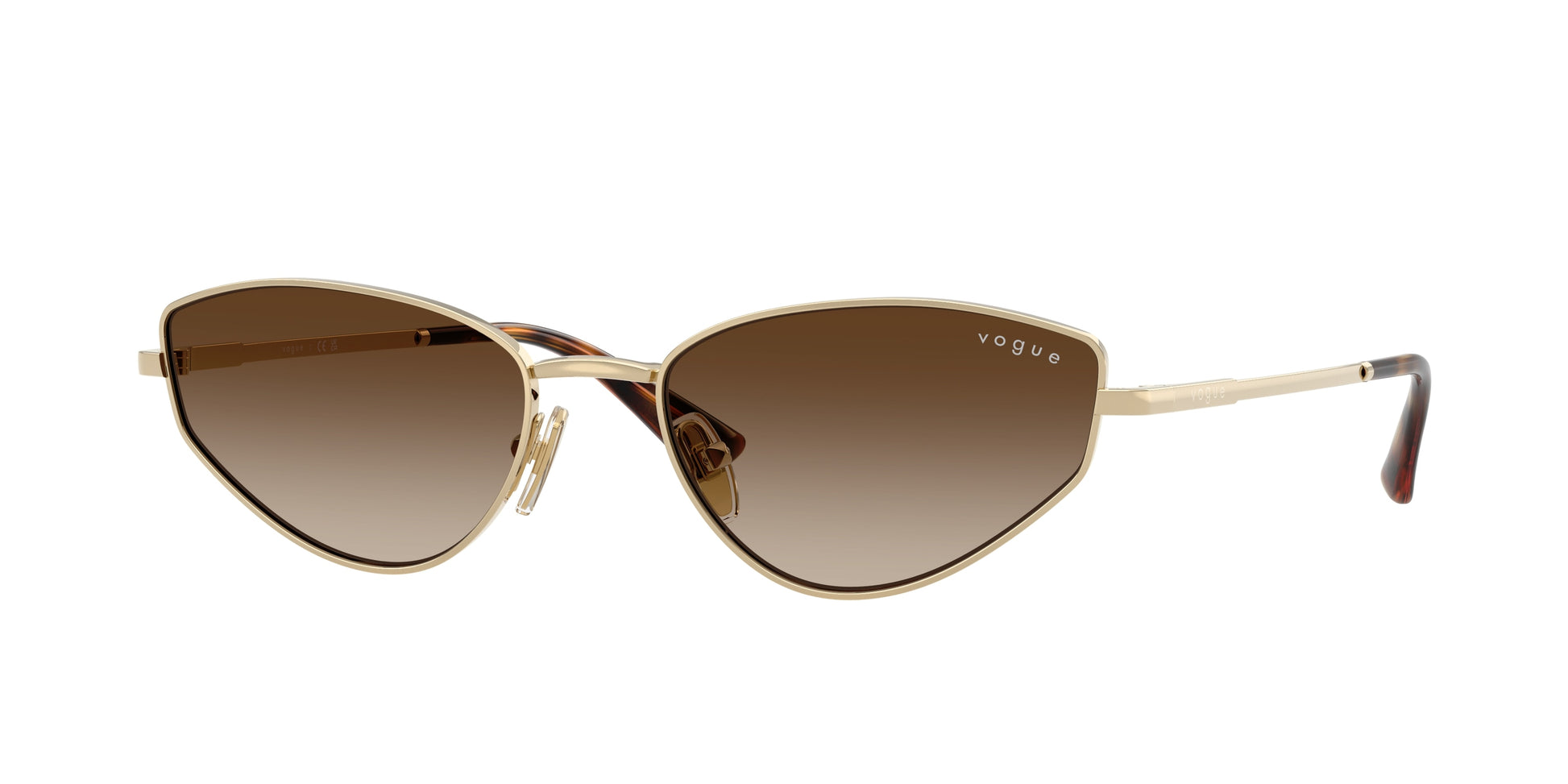 Vogue VO4339S Cat Eye Sunglasses  848/13-Pale Gold 56-140-18 - Color Map Gold