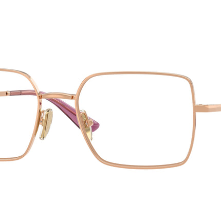 Vogue VO4340 Rectangle Eyeglasses  5152-Rose Gold 53-140-18 - Color Map Gold
