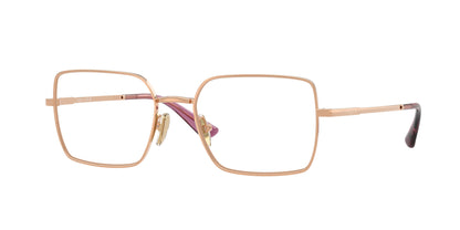 Vogue VO4340 Rectangle Eyeglasses  5152-Rose Gold 53-140-18 - Color Map Gold