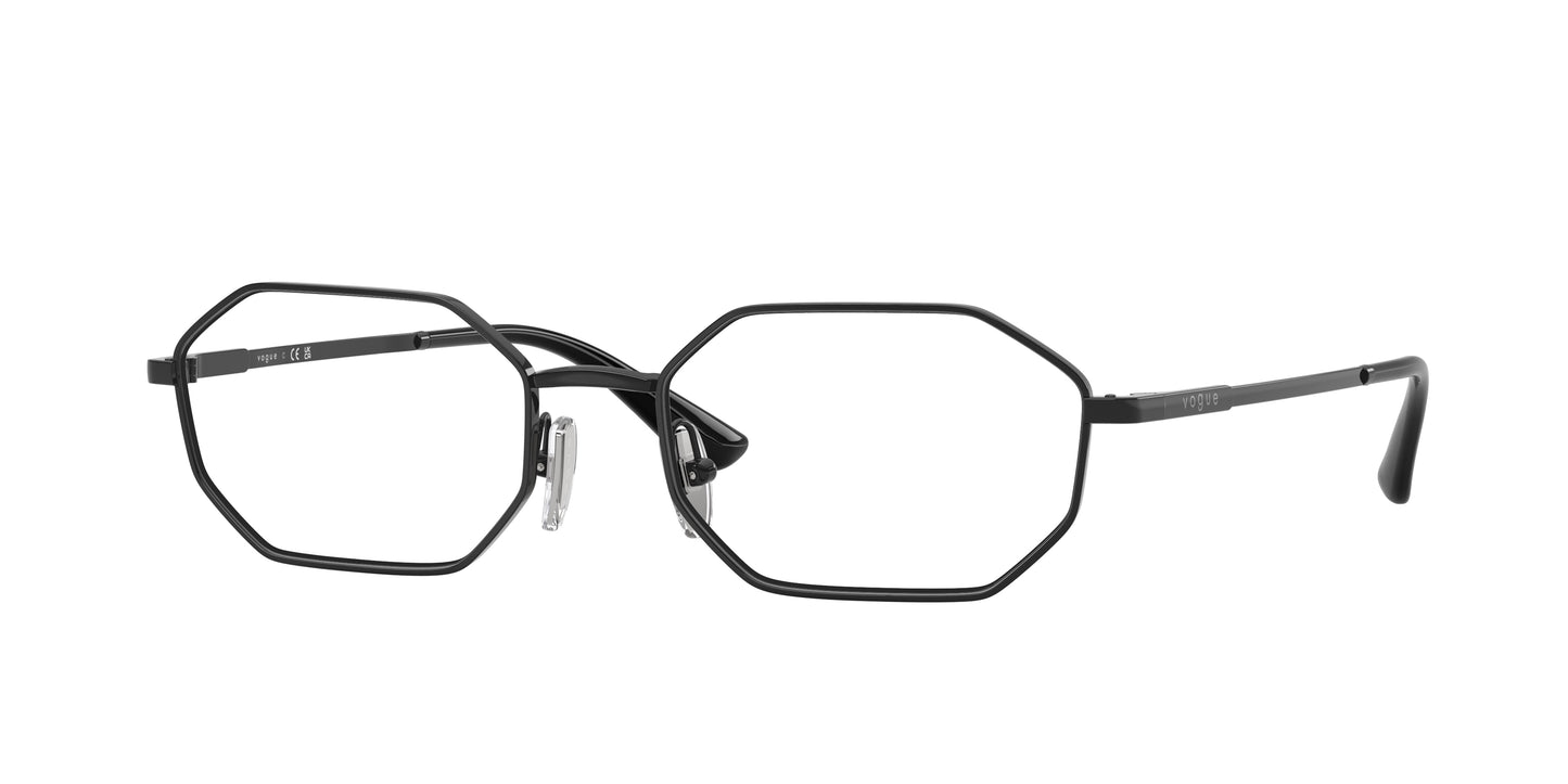 Vogue VO4341 Irregular Eyeglasses  352-Black 54-140-18 - Color Map Black