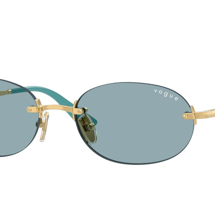 Vogue VO4342S Oval Sunglasses  280/80-Gold 55-140-18 - Color Map Gold