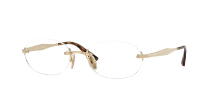 Vogue VO4343 Oval Eyeglasses  848-Pale Gold 53-140-18 - Color Map Gold