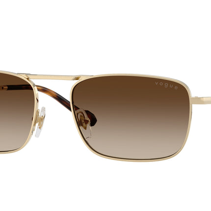 Vogue VO4346S Pillow Sunglasses  848/13-Pale Gold 56-145-18 - Color Map Gold