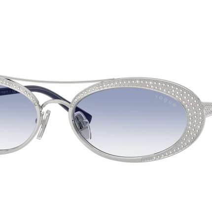 Vogue VO4348SB Oval Sunglasses  323/19-Silver 54-140-17 - Color Map Silver
