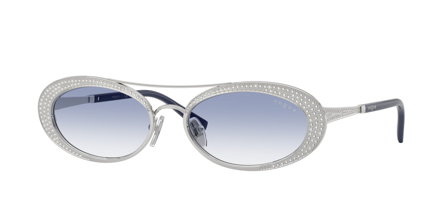 Vogue VO4348SB Oval Sunglasses  323/19-Silver 54-140-17 - Color Map Silver