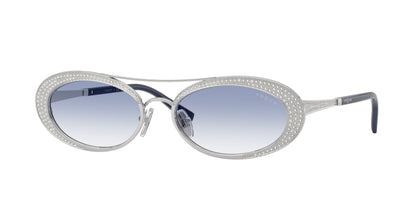 Vogue VO4348SB Oval Sunglasses  323/19-Silver 54-140-17 - Color Map Silver