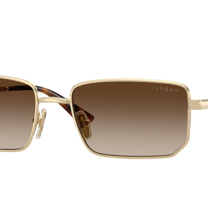Vogue VO4352S Irregular Sunglasses  848/13-Pale Gold 56-140-18 - Color Map Gold
