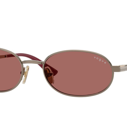 Vogue VO4353S Oval Sunglasses  513869-Light Brown 54-140-18 - Color Map Brown