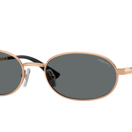 Vogue VO4353S Oval Sunglasses  515281-Rose Gold 54-140-18 - Color Map Gold