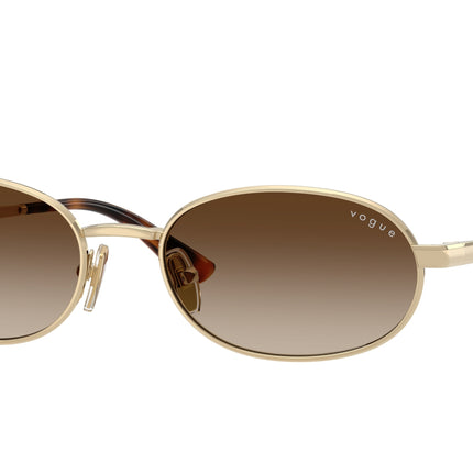 Vogue VO4353S Oval Sunglasses  848/13-Pale Gold 54-140-18 - Color Map Gold