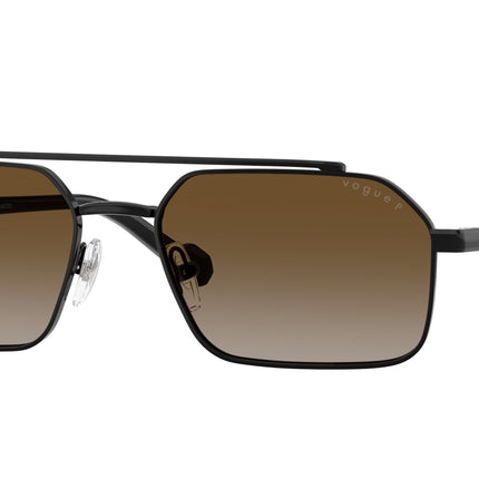 Vogue VO4356S Irregular Sunglasses  352/T5-Black 57-145-18 - Color Map Black