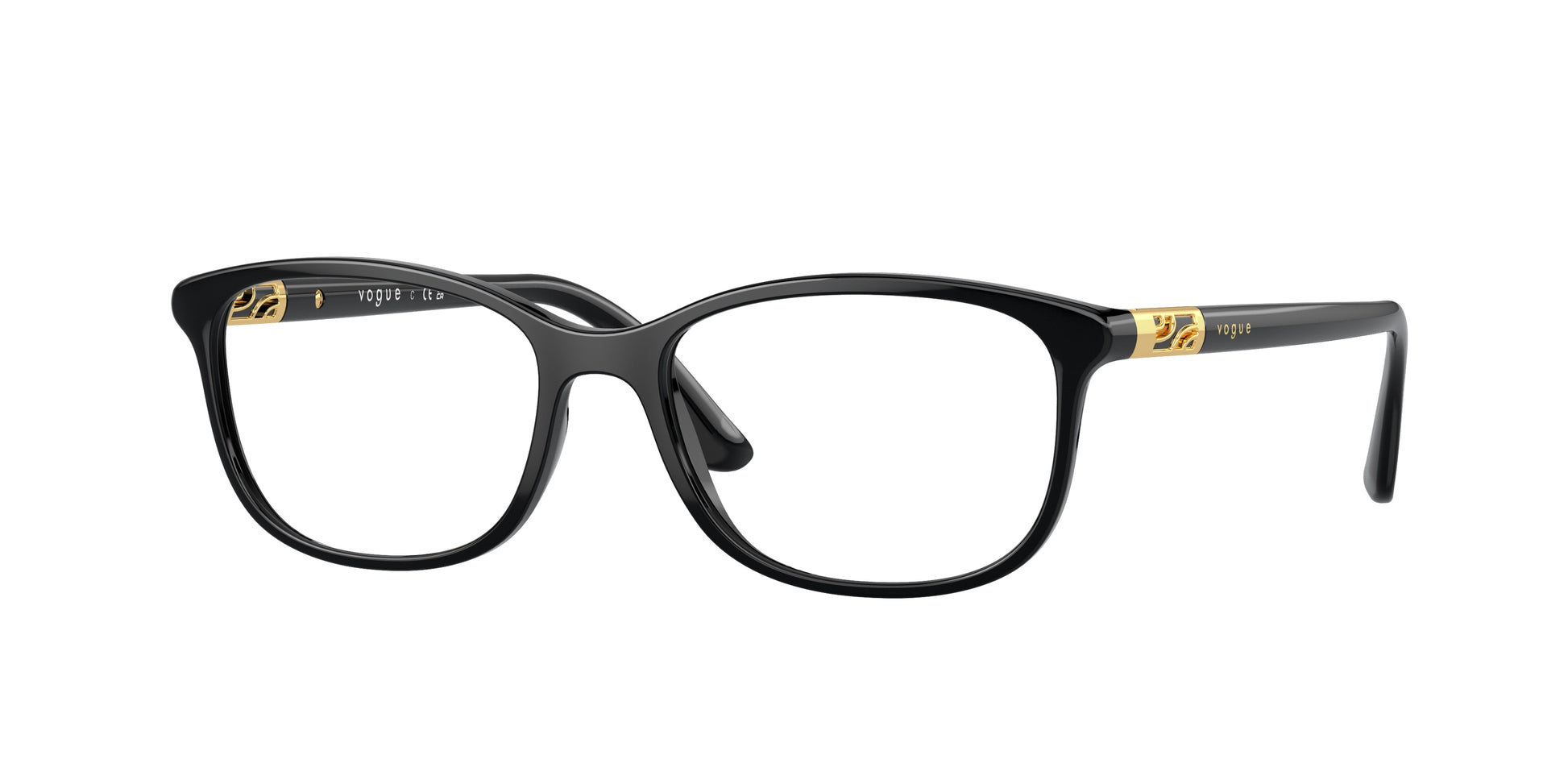 Vogue VO5163 Pillow Eyeglasses  W44-Black 53-140-16 - Color Map Black