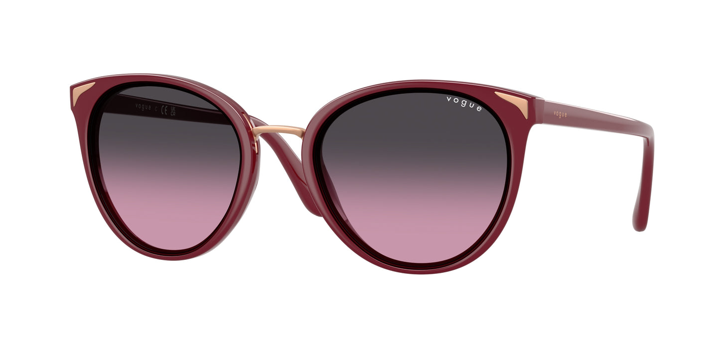 Vogue VO5230S Butterfly Sunglasses  287590-Full Cherry 54-140-21 - Color Map Red