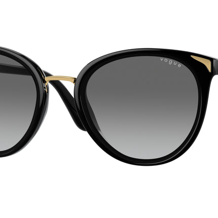 Vogue VO5230S Butterfly Sunglasses  W44/11-Black 54-140-21 - Color Map Black