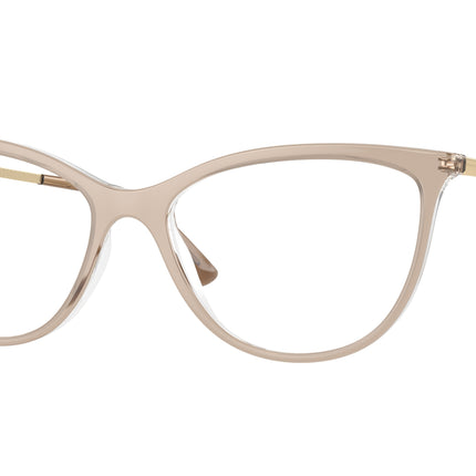 Vogue VO5239 Cat Eye Eyeglasses  2735-Top Brown/Crystal 54-140-16 - Color Map Brown